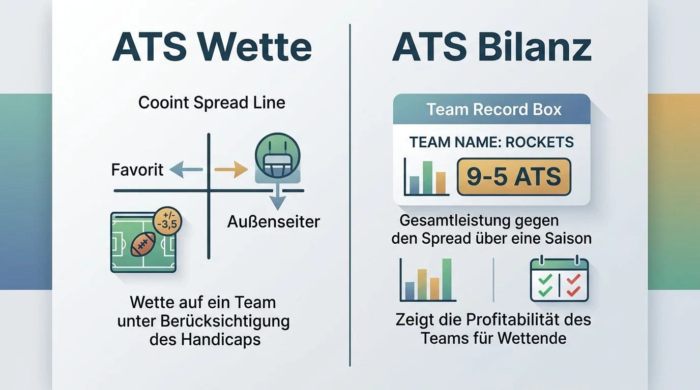 ATS-Definition Against the Spread als Wetttyp und Statistik bei NFL American Football erklärt