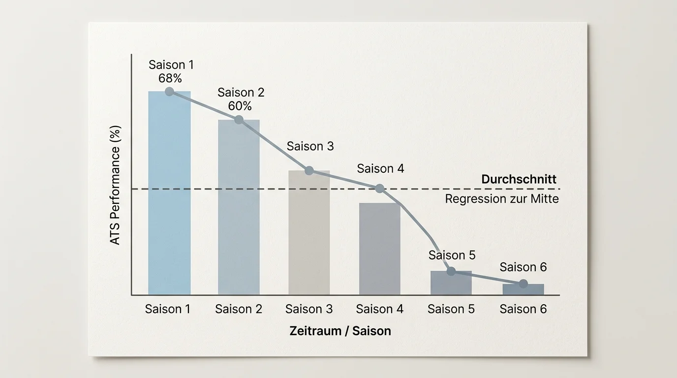Grenzen ATS-Analyse NFL Vergangenheitsdaten Spread-Wetten Regression zur Mitte