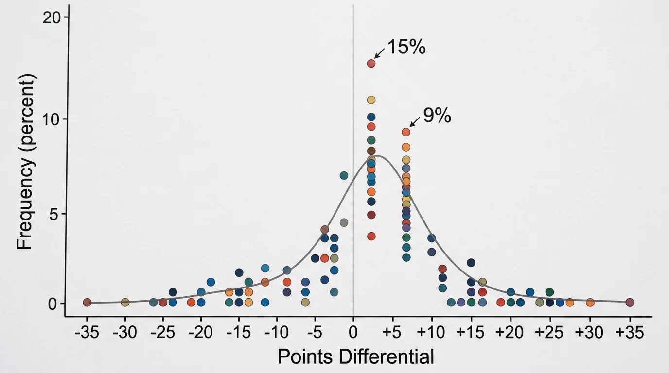 Statistische Renditeanalyse beim Buying Points im NFL-Spread rund um Key Numbers