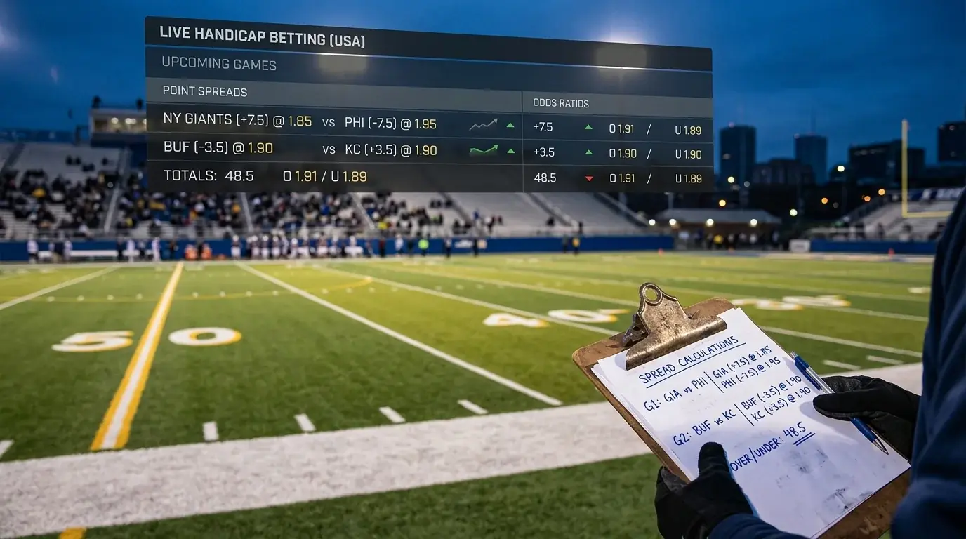 American Football Handicap Wetten: Point Spread Erklarung fur NFL-Wetter in Deutschland mit Rechenbeispielen