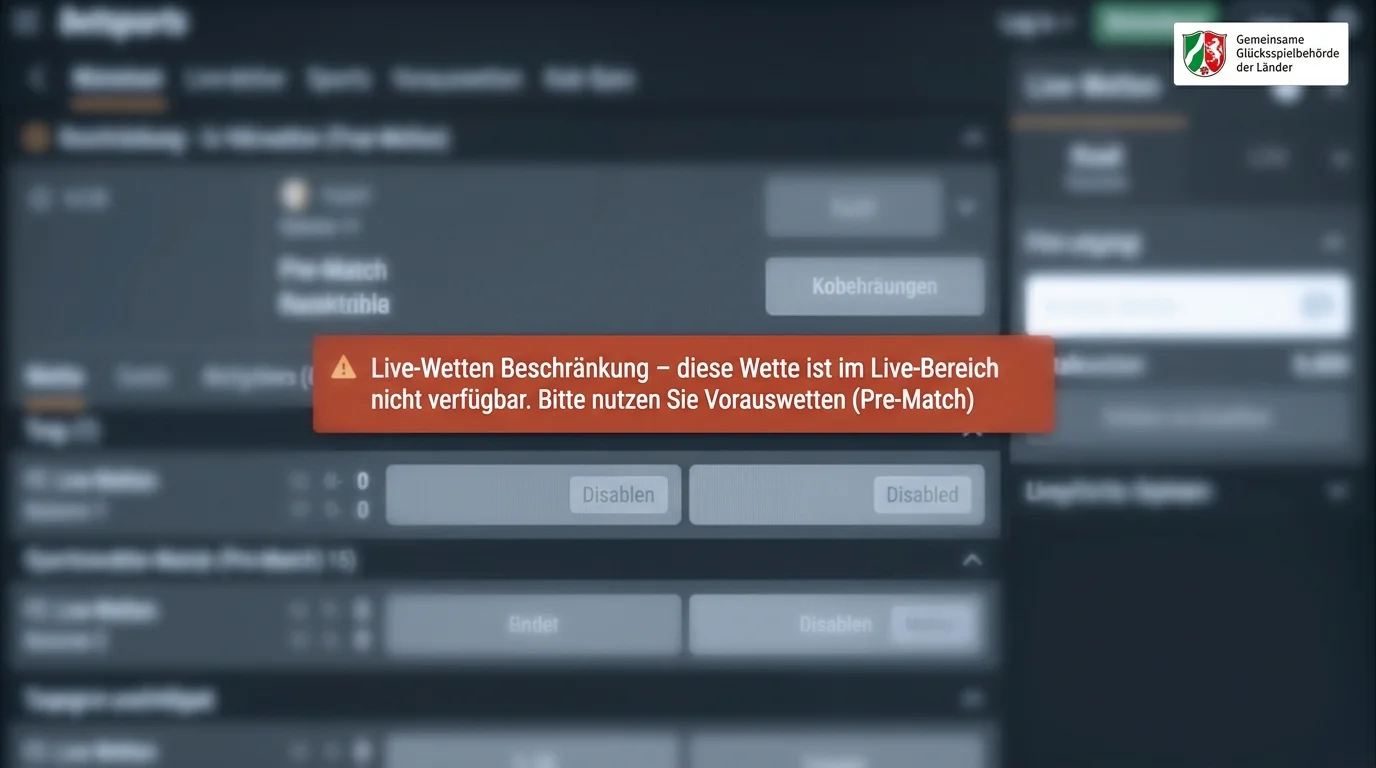 Live-Wetten Beschränkungen für NFL Prop Bets unter dem GlüStV 2021 bei deutschen Sportwettanbietern
