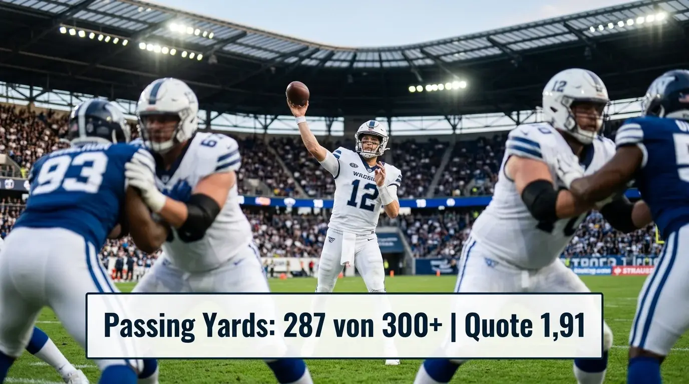 NFL Passing Yards Prop Bet: Quarterback-Statistik als Wettgrundlage für deutsche Sportwetter erklärt