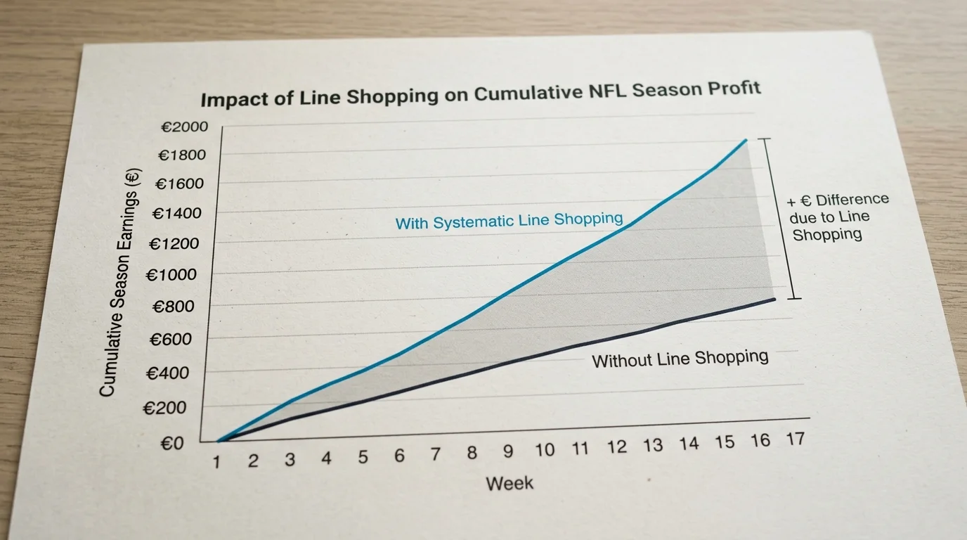 Langfristige Renditeauswirkung von konsequentem Line Shopping bei NFL-Spread-Wetten in Deutschland