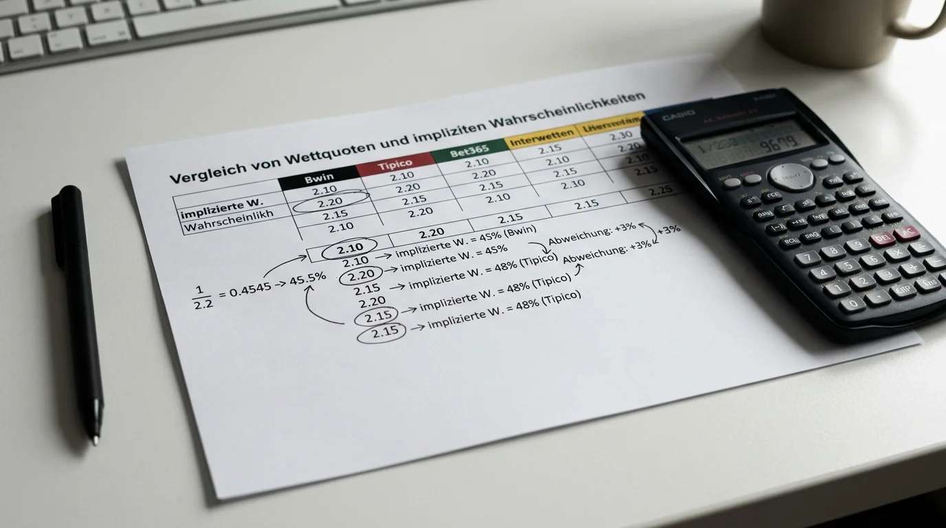 Value Bet Methodik beim NFL Spread: Implizite Wahrscheinlichkeit und Line Shopping bei deutschen Buchmachers