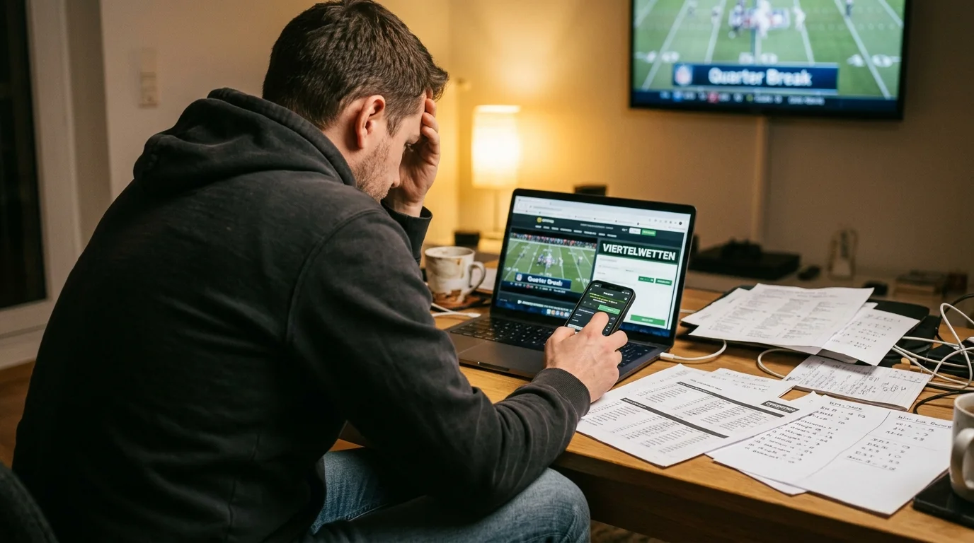 Live-Einsatz bei Viertelwetten American Football NFL unter GGL-Regeln